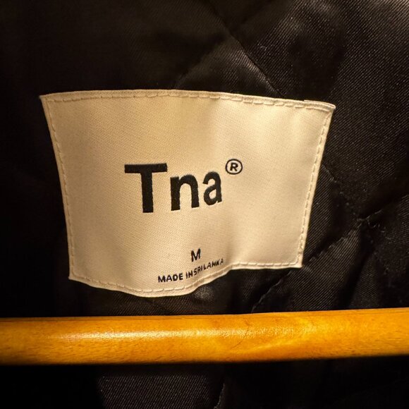 TNA Wool Plaid Button-Up Coat | Brown & Blue | Size Medium | VGUC - Picture 4 of 9